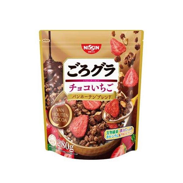 他サイト： 日清シスコ ごろグラ チョコいちご バンホーテンブレンド (280g) シリアルの商品画像