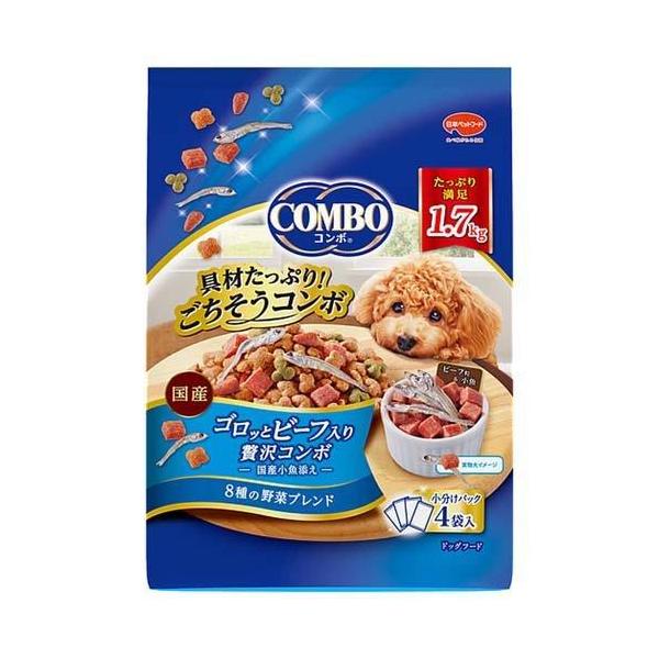 日本ペットフード コンボ ドッグ ゴロッとビーフ入り (1.7kg) 犬用 ドライフード