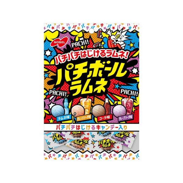 ★パッケージ・商品内容等は、予告なく変更する場合も　ございます。予めご了承ください。★当店では複数の店舗で在庫を共有しております。　在庫切れの場合もございますので予めご了承ください。【商品の特長】パチパチはじけるキャンデー入りラムネ。4種類...
