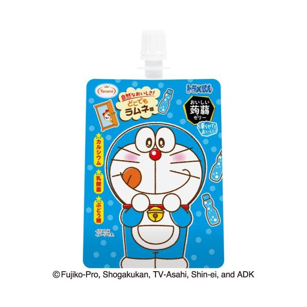 たらみ ドラえもん おいしい蒟蒻ゼリー ラムネ味 (130g) パウチ お子様