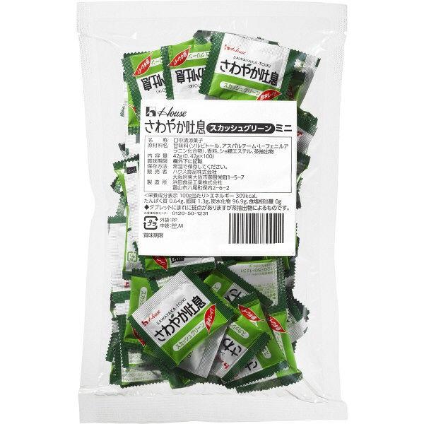 ハウス さわやか吐息 （スカッシュグリーン） ミニ 1パック （3粒×100