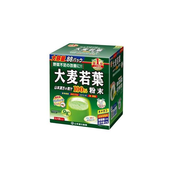 他サイト： 大麦若葉粉末100% スティックタイプ 大容量 (3g×88包) 野菜不足の改善にの商品画像