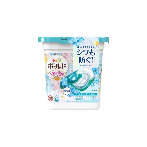 他サイト： 【※】 ボールド ジェルボール 4D 爽やかフレッシュフラワーサボンの香り 本体 (11個) 洗濯洗剤の商品画像