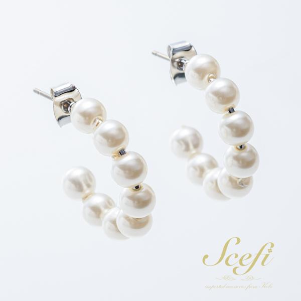 パールフープピアス 大人っぽい シンプル かわいい おしゃれ 9gppe72 老眼鏡 アクセサリーシェフィ 通販 Yahoo ショッピング