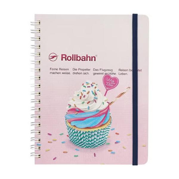 ロルバーン ポケット付メモ L アメリカンスイーツ C ピンク カップケーキ リングノート 5mm方眼 デルフォニックス [01] 〔合計1100円以上で購入可〕