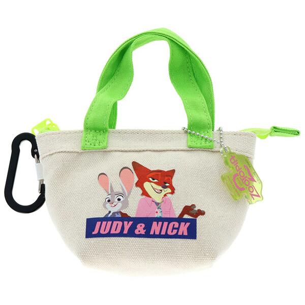 ズートピア2 カラビナ付きミニバッグポーチ ニック&ジュディ 小物入れ