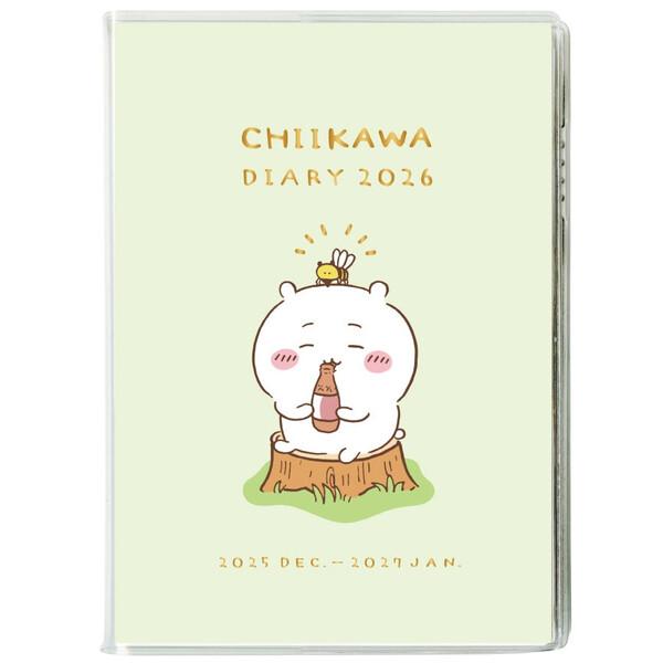 ちいかわ 2026年 手帳 コミックマンスリーダイアリー A6変形 笛 月間