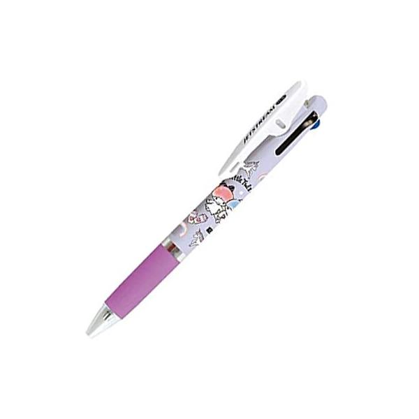 リトルツインスターズ ジェットストリーム 3色ボールペン 0.5mm 黒/赤