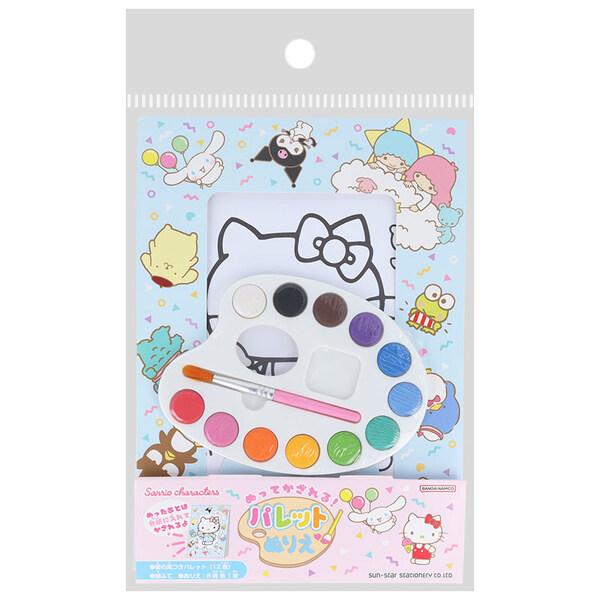人気「サンリオキャラクターズ」デザイン♪B5サイズだから、大きく塗りやすい「パレットぬりえ」です。付属のフレームに、ぬりえを入れて飾れます。パレットには、基本の12色の絵具と絵筆が付いているので、届いてすぐに遊べます。色を混ぜるスペースもあ...