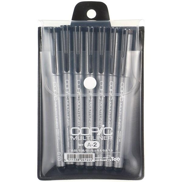他サイト： コピック マルチライナー A-2セット [01] 〔合計1100円以上で購入可〕の商品画像