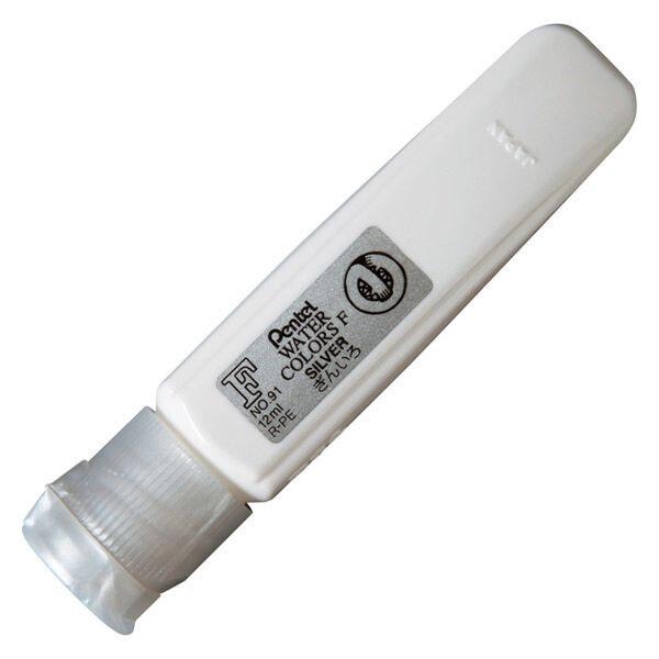 片手で開け閉めできるワンタッチキャップ&amp;ソフトチューブで使いやすい水彩絵の具。【材質】チューブ/PE、キャップ/PP【容量】12mL【色】銀色■メーカー: ぺんてる■品番: WFCT91※ご注文合計額が￥1100 (税込)以上の場合...