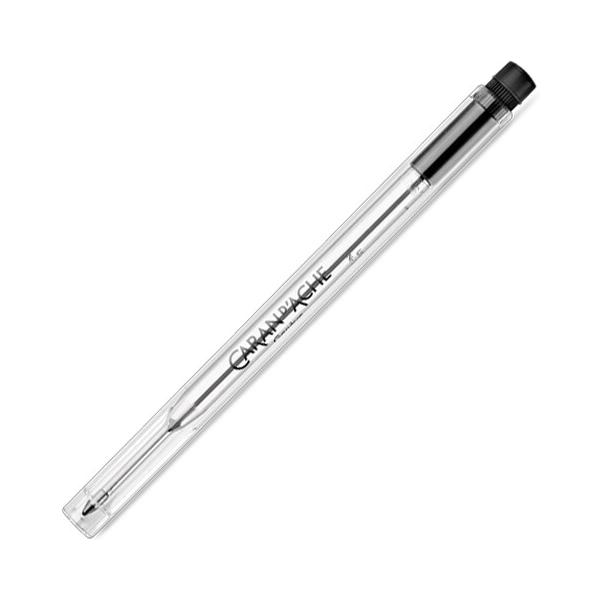 CARAN D'ACHE カランダッシュ ゴリアットカートリッジ 油性 ボールペン 替芯 細字/F 黒 スイス製 正規輸入品 [01] 〔合計1100円以上で購入可〕
