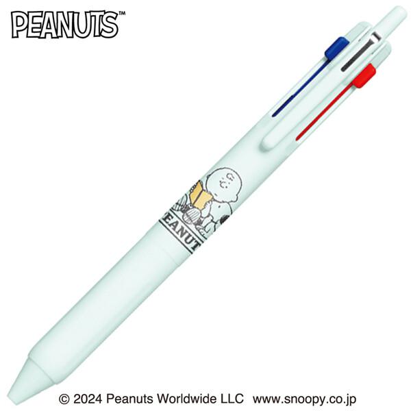 スヌーピー ジェットストリーム 迷わず黒が使える 新3色ボールペン 0.5