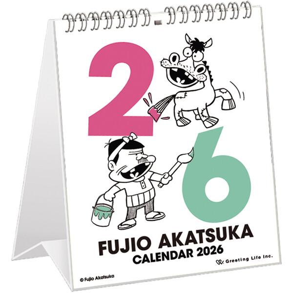赤塚不二夫 2026年 カレンダー 卓上 FUJIO AKATSUKA リング デスク
