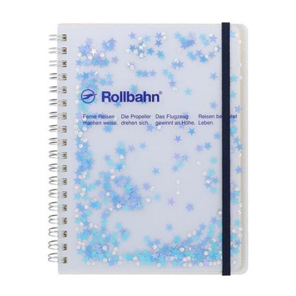 ロルバーン ポケット付きメモ グリッターL ミント ライトブルー クリーム ロルバーン ポケット付メモL グリッター ミント ライトブルー