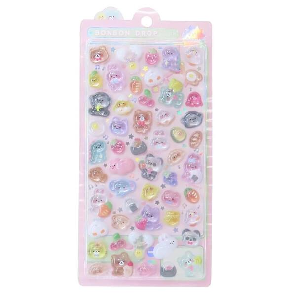 【正規品】　新品未使用　ボンボンドロップシール　もぐもぐボンボン　レア　クーリア ボンボンドロップシール もぐもぐボンボン クーリア デコ スマホ 立体
