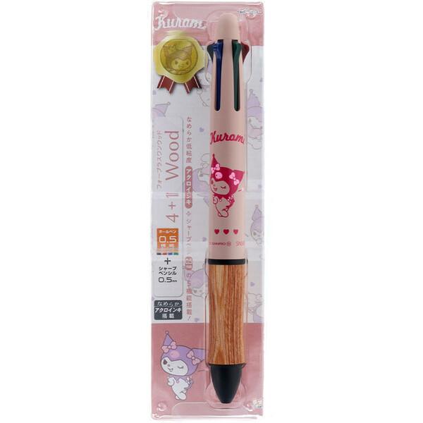 クロミ Dr.GRIP 4+1 ドクターグリップ WOOD 木製 ギフトペン 0.5mm 4色