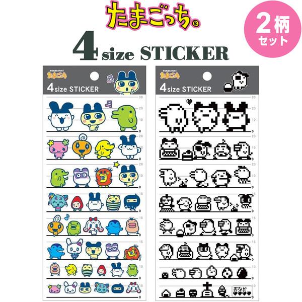 全2柄セット】 たまごっち 4size STICKER ステッカー クリアシール