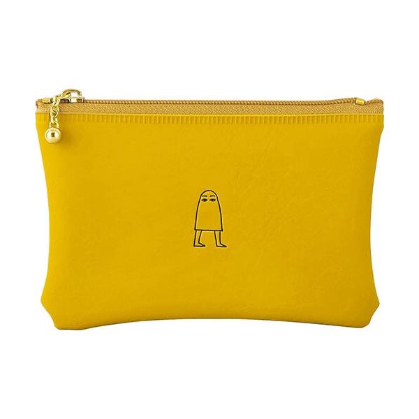EGYPTIAN エジプシャン ポーチ medjed メジェド マスタード カード 小物入れ ピラミッド 神 かわいい エルコミューン [01] 〔合計1100円以上で購入可〕
