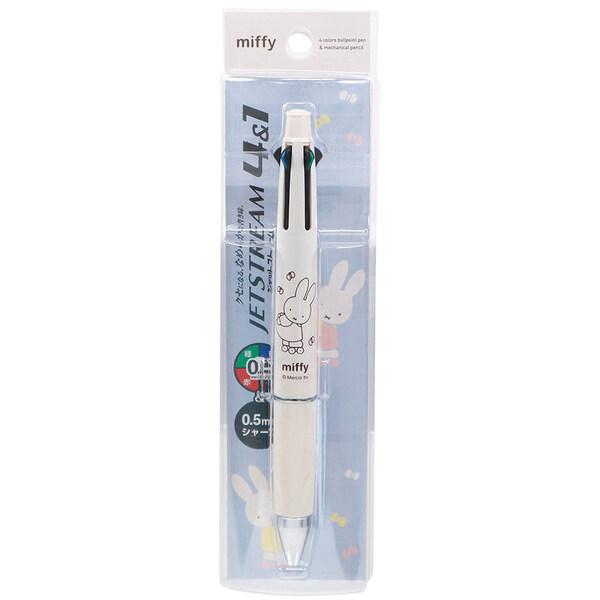 ミッフィー miffy ジェットストリーム 多機能ペン 4&1 0.5mm アイボリー 4色ボールペン+シャープ 油性 かわいい BSS [01] 〔合計1100円以上で購入可〕
