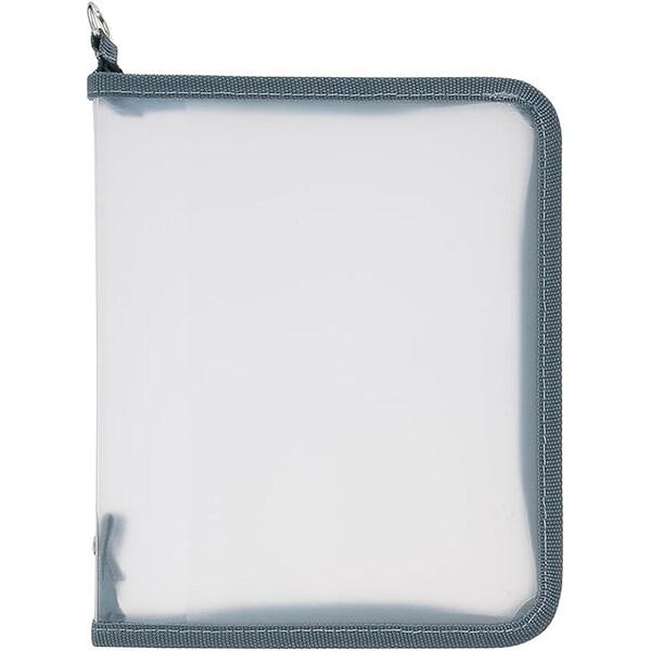 「シンプルで飽きのこないデザイン」と「使いやすさ」で人気のロルバーン。定番のリングタイプに使用できる、ラウンドファスナー式のケースが登場しました。カラーは、グレージュ、ライトピンク、ブルーグレーの全3色。ペンや付箋、シールなどの文具を、ロル...