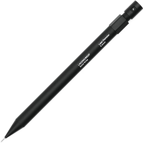 シャープペン Solid Write ソリッドライト 0.5mm ブラック マット 金属