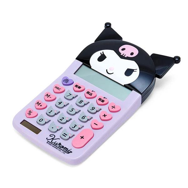 クロミ フェイス形キー電卓 12桁表示 ソーラーパネル付 ボタン電池付 計算 オフィス かわいい サンリオ [01] 〔合計1100円以上で購入可〕