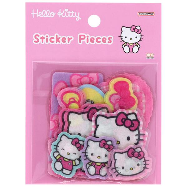 ハローキティ フレークシール ピンク チェック 12柄×各2枚 マスキング