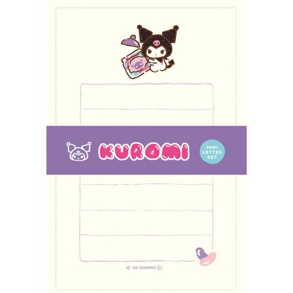クロミ ミニレターセット おやつパーティー 美濃和紙 便箋 封筒 手紙 レトロ かわいい サンリオ 古川紙工 [01] 〔合計1100円以上で購入可〕