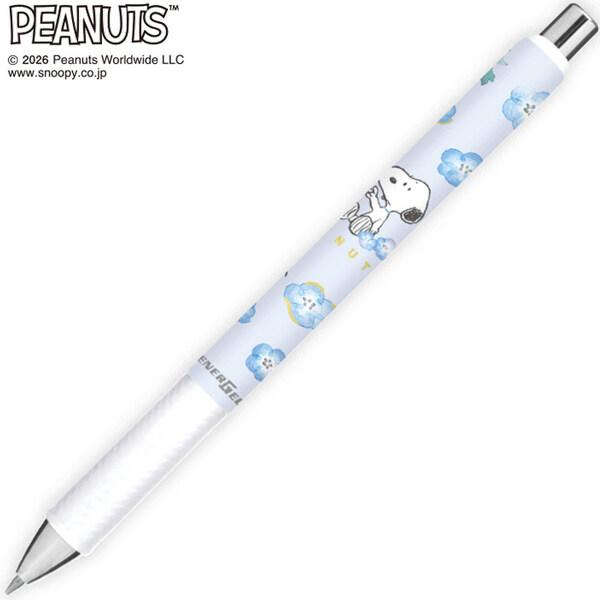 スヌーピー エナージェルボールペン ネモフィラ 0.5mm ブルー 花 ゲルインキ 黒 ノック式 速乾 かわいい クラックス [01] 〔合計1100円以上で購入可〕