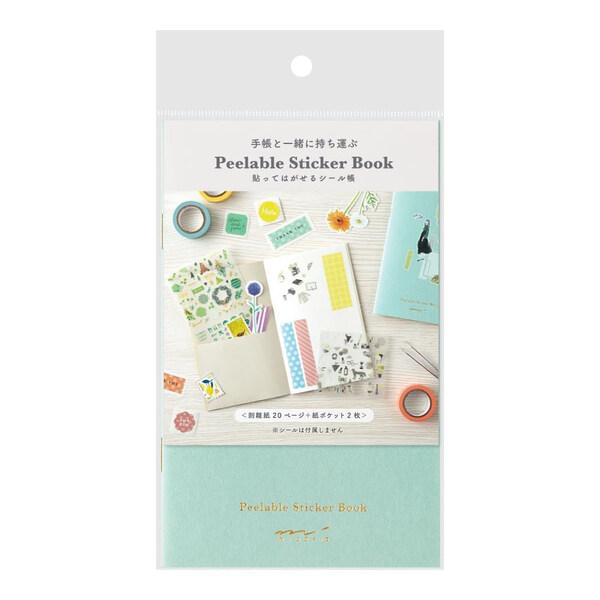ミドリ シール帳 ポケット付 水色 20ページ [01] 〔合計1100円以上で
