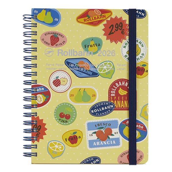 2026年 手帳 ロルバーンダイアリー ラベル L ライトイエロー フルーツ