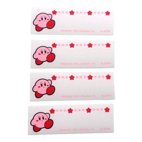 nintendoの大人気ゲーム【星のカービィ】グッズにまたまた可愛いnewアイテム登場!!こちらは入園・入学にぴったりなネームラベル【まいネーム】アイロンで簡単に接着出来て、油性ペンで名前が書けます。ほかにもいろいろあるのでお気に入りを揃え...