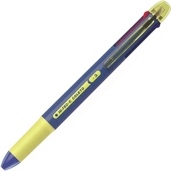 数量限定 3色ボールペン ハイテックC コレト 04mm 超極細 80