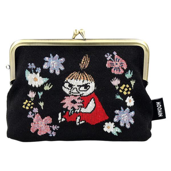 ムーミン ゴブラン織 ポーチ がま口 リトルミイ マチ付 自立 小物入れ