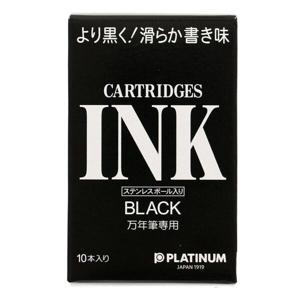 他サイト： プラチナ万年筆 デスクペン・万年筆用 カートリッジインク ブラック SPSQ-400#1 [01] 〔合計1100円以上で購入可〕の商品画像