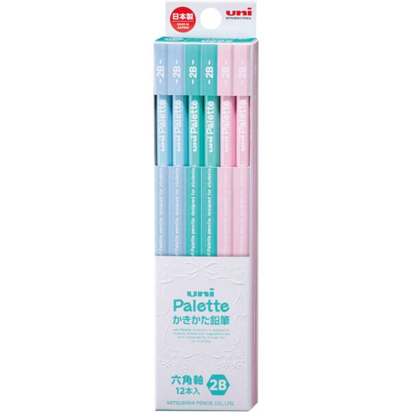 他サイト： ユニ パレット uni Palette かきかた鉛筆 六角軸 ラベンダー 2B 12本入 シンプル 入学 小学校 三菱鉛筆 [01] 〔合計1100円以上で購入可〕の商品画像