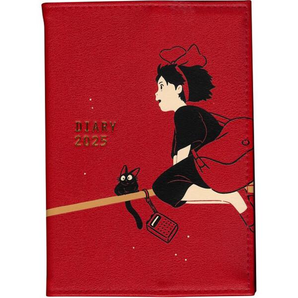 2025年 手帳 スケジュール帳 魔女の宅急便 A6 月間ブロック 見開き2