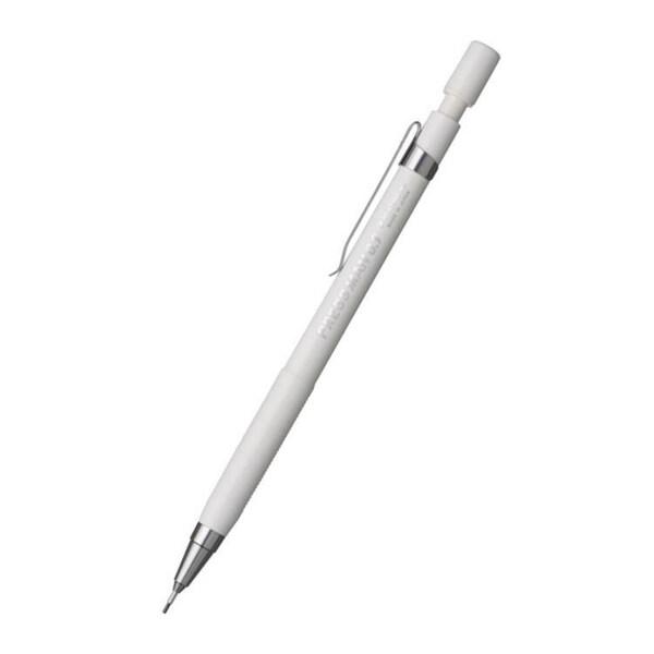 プラチナ プレスマン 速記用 0.9mm シャープペンシル 2B芯 ホワイト軸