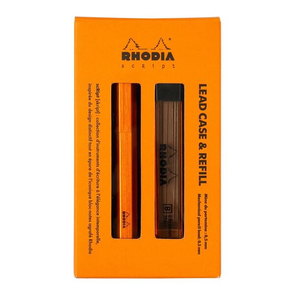 ロディア RHODIA スクリプト リードケース 替芯 レフィルセット 0.5mm オレンジ [01] 〔合計1100円以上で購入可〕