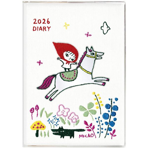 2026年 手帳 ウィークリー A6変形 MICAO 見開き2週間 10月始まり