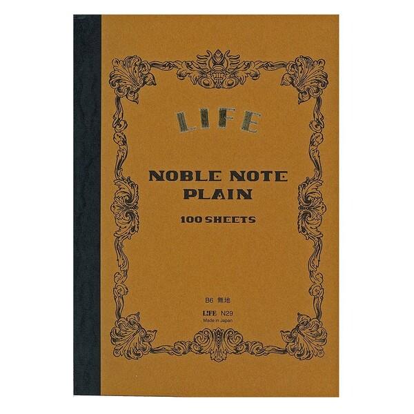 他サイト： LIFE ライフ ノーブルノート B6 無地 N29 [02] 〔合計1100円以上で購入可〕の商品画像