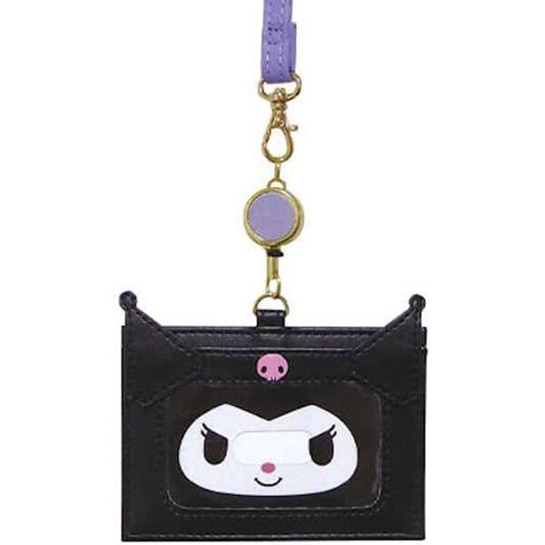 クロミ のびるカードケース 伸びるリール付 IC パス 定期入れ 社員証