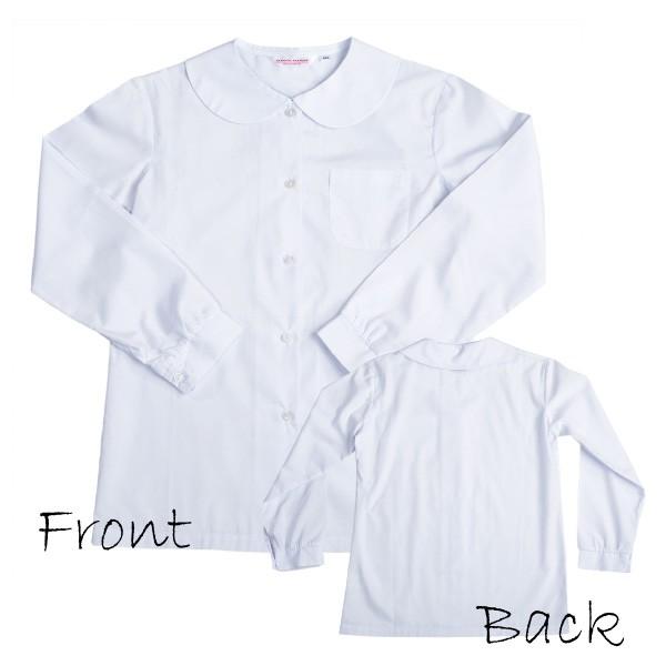 かわいい丸襟ブラウス。肥満体対応サイズ。■素材：ブロード ■混率：ポリエステル65％・綿35％ ■サイズ：130B  160B 実店舗と併用販売しておりますので売り切れの場合はご容赦ください。通販限定割引！若干の焼けがある場合がございます。...