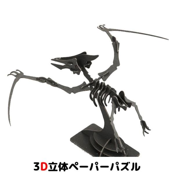 ペーパークラフト 恐竜 プテラノドン ブラック 夏休み工作キットにも使える精巧な3dペーパーパズル Ppcup0b00hu スクールtown 通販 Yahoo ショッピング