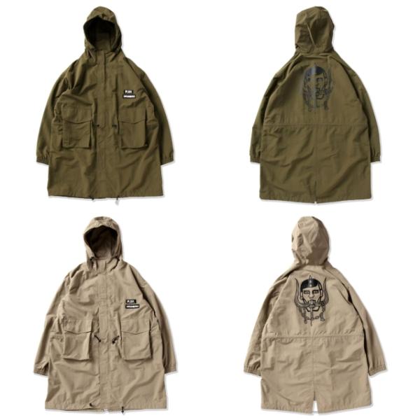 PUNK DRUNKERS 牙アイツ モッズコート（カーキ） PUNK DRUNKERS パンクドランカーズ 牙アイツモッズコート