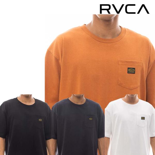正規品 RVCA ルーカ メンズ ヘビーウエイト 半袖 ポケット Ｔシャツ BE041-230 AMERICANA LABEL POCKET TEE BE041230 ルカ 半袖Tシャツ ポケＴ 2024 ロゴ