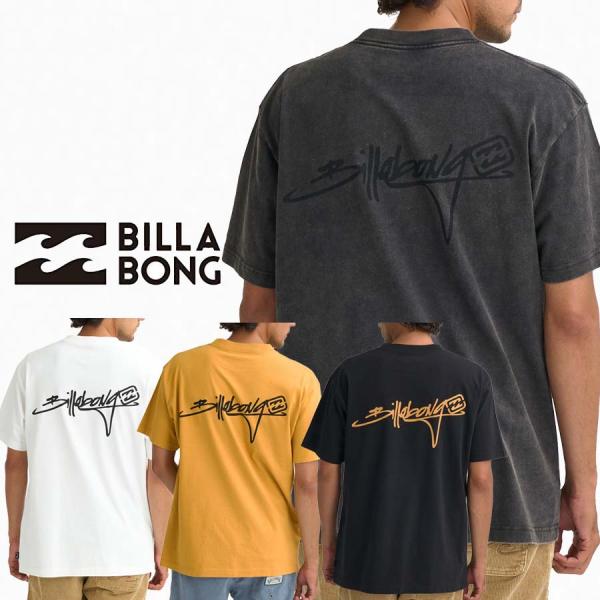 ビラボン BILLABONG メンズ OVER FIT オーバーフィット Ｔシャツ BG011-206 SCRIPT LOGO Tシャツ 半袖Ｔシャツ 半そでTシャツ BG011206 2026 ロゴ ブランド