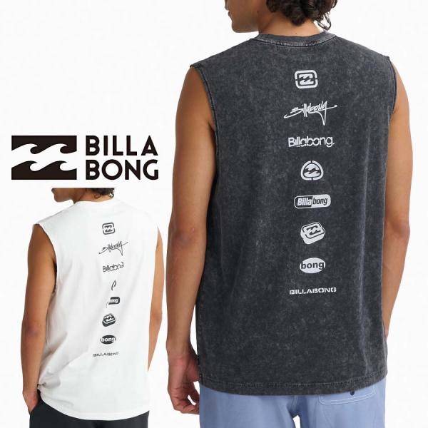 ビラボン BILLABONG メンズ タンクトップ マッスルフィット 袖 カットオフ BG01A-351 Y2K REISSU ノースリーブ BG01A351 ロゴ ブランド 送料無料 2026
