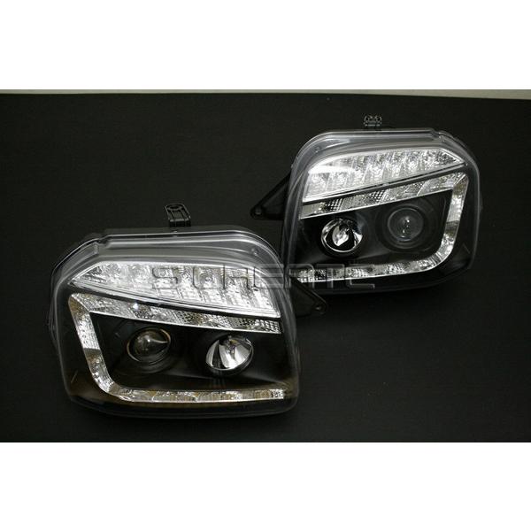 ジムニー(JB23) LED プロジェクターヘッドライト(ブラック) : c-su1 